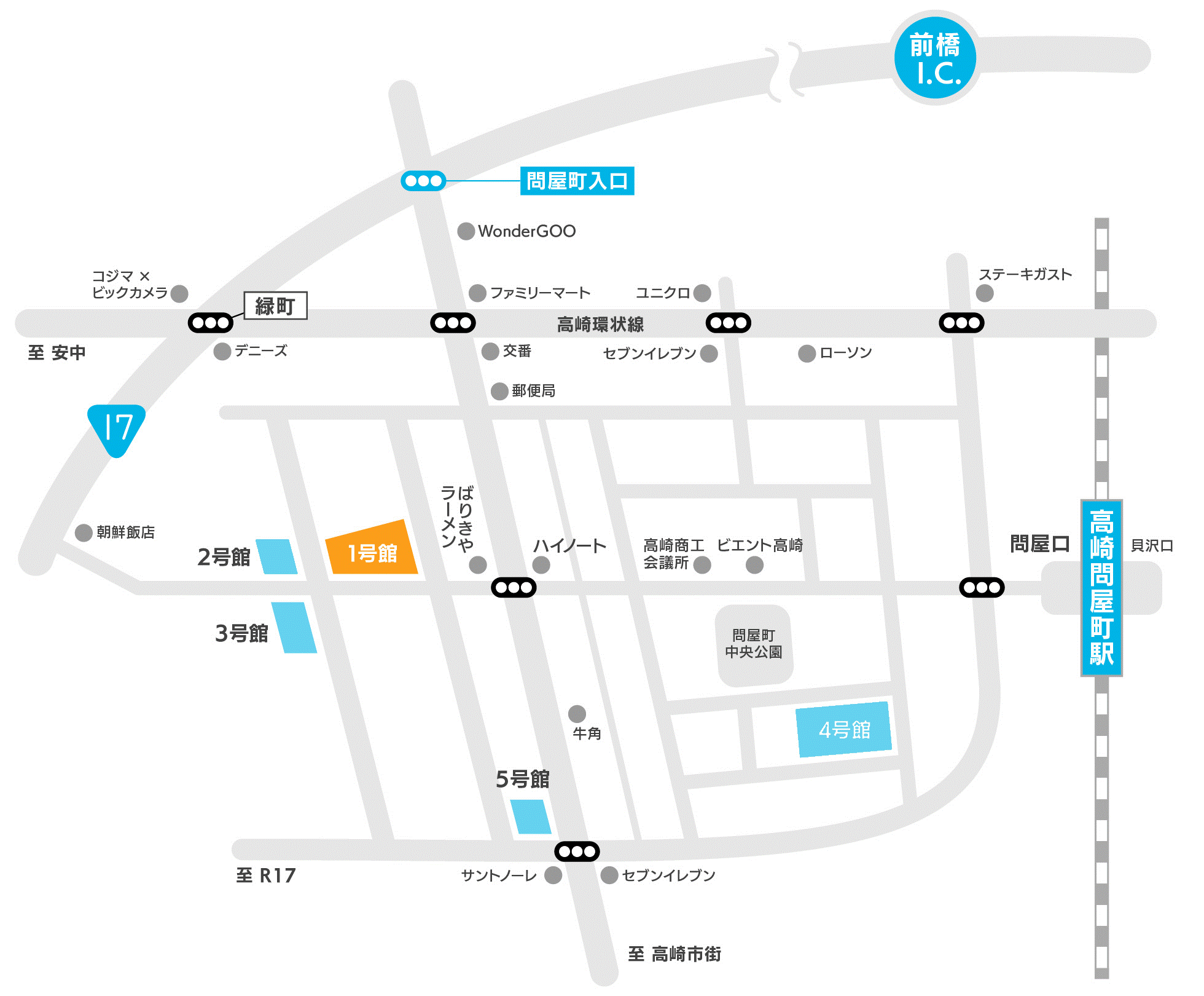 パース大学周辺図